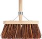 Talen Tools Bezem 28cm breed natuurvezel haren 140cm steel