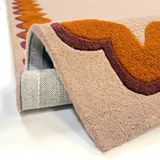Flair Rugs laagpolig rechthoekige wollen vloerkleed 230x80 cm - oranje