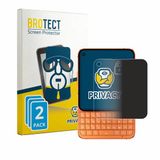 BROTECT - privacy screenprotector voor Unihertz Titan 2 Elite Pro - Folie Beschermfolie Blauwlichtfilter 2 Stuks