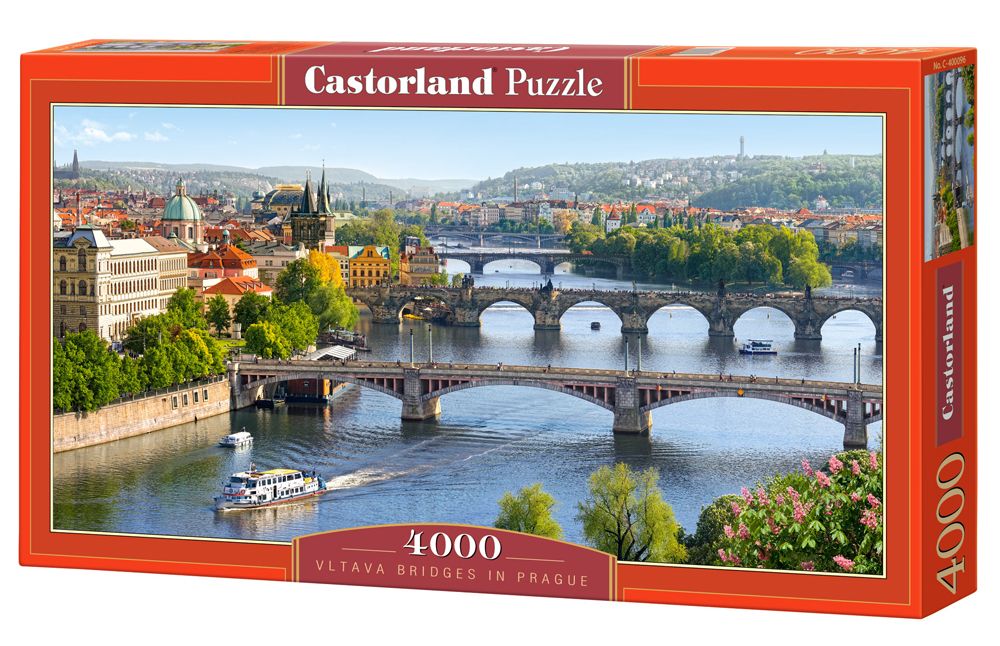 Castorland Vltava Bridges in Prague - 4000 stukjes - Multicolor