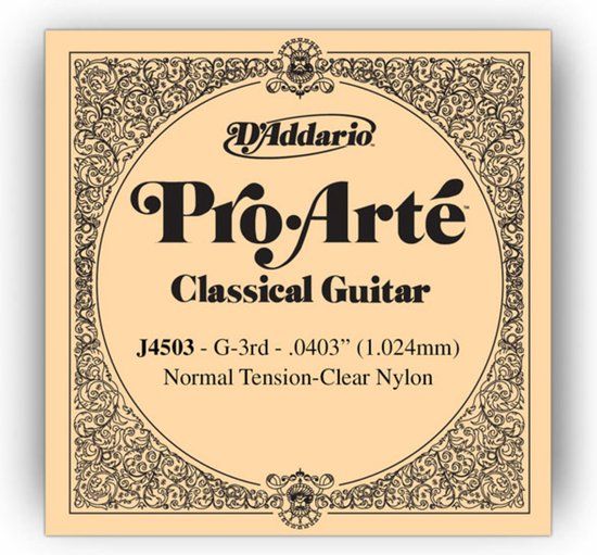 D'ADDARIO J4503 snaar voor klassieke gitaar normal tension G3
