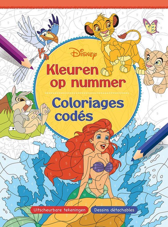 Deltas Disney Kleuren op nummer - Kleurboek voor Kinderen - Multikleur