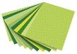 folia 46509 - motiefkarton Basics groen gesorteerd, 50 x 70 cm, 270 g/m², 10 vellen