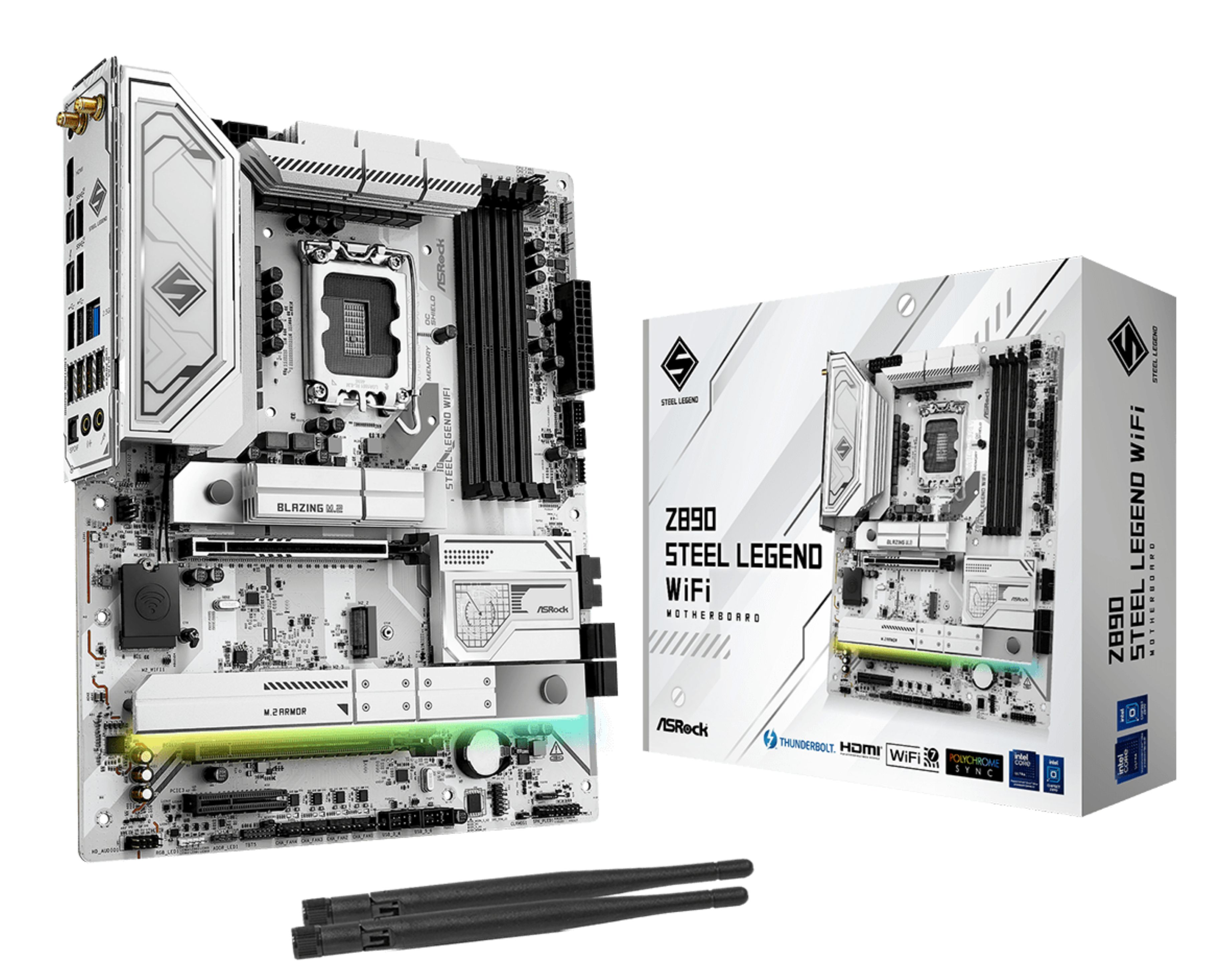 ASRock Z890 Steel Legend WiFi Intel Z890 LGA 1851 ATX Moederbord