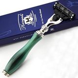 Haryali London Drievoudig Edge hoofd scheerapparaat nieuw compatibel luxe onbreekbaar handstuk. Speciaal Edition van Haryali Londen - Perfect cadeau voor hem - Clean & Deep scheren