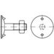 TOOLCRAFT 147115 Riembouten M12 60 mm Buitenzeskant DIN 15237 Staal 100 stuk(s)