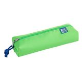 Oxford Favorit pennenetui, rond, middelgroot, 1 vak met ritssluiting, 7 x 21 x 21 x 4 cm, neongroen
