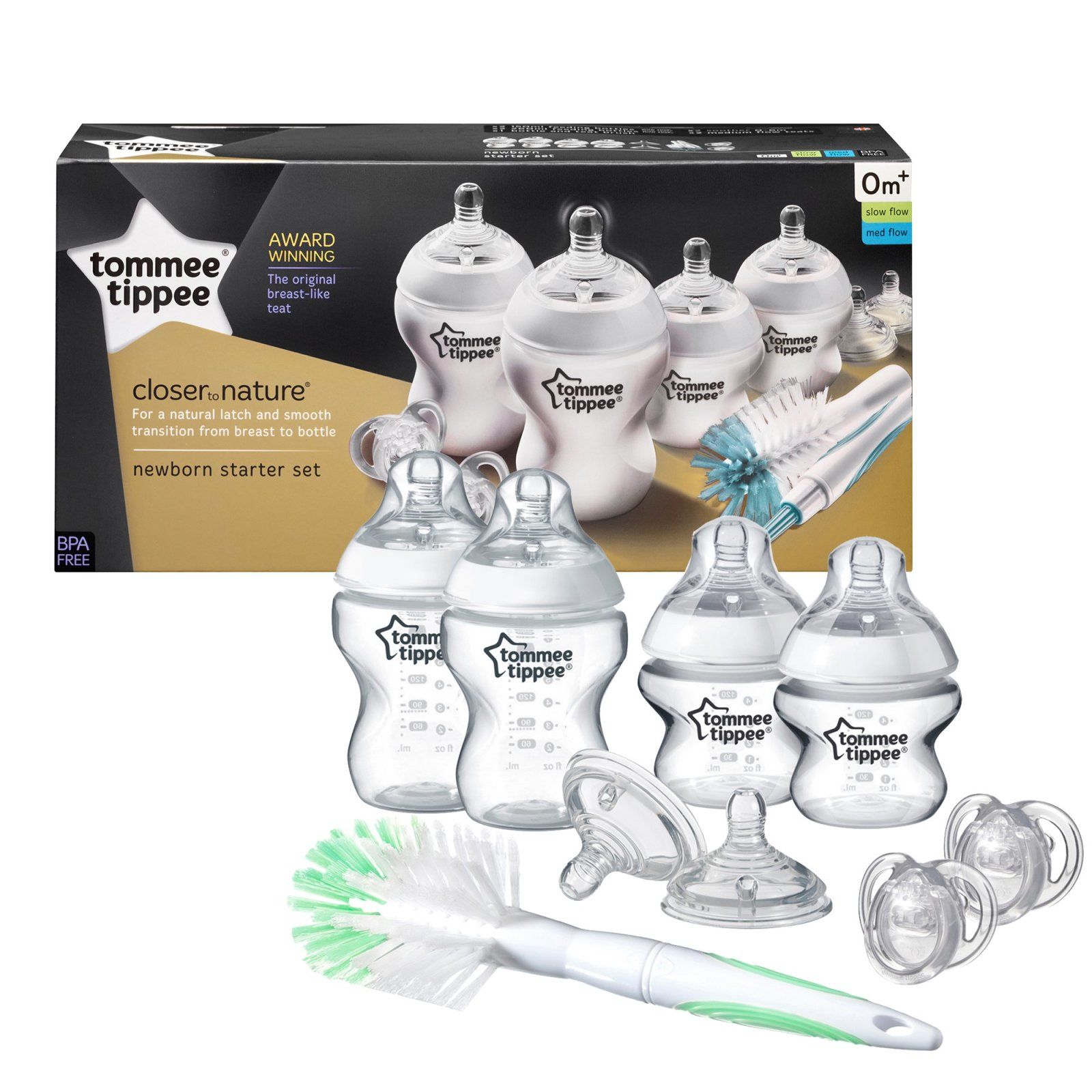 Tommee Tippee Geboorte Starter Kit G - Anti-Colic Flessen - 150ml & 260ml - BPA-vrij