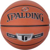Spalding Zilveren TF Basketball Oranje Leer Maat 5