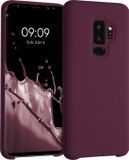 kwmobile telefoonhoesje geschikt voor Samsung Galaxy S9 Plus - Hoesje met siliconen coating - Smartphone case in magenta-lila