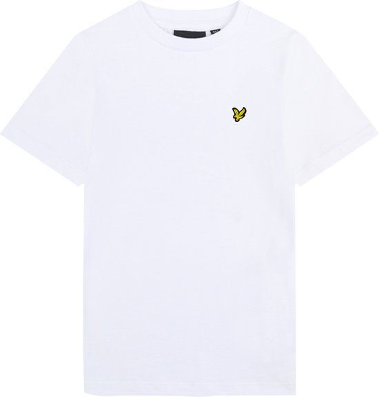 Lyle & Scott T-shirt - Wit - Kinderen - Maat 128/134 - Unisex