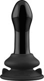Shots Chrystalino by Shots - Pluggy - Glass Vibrator with Suction Cup