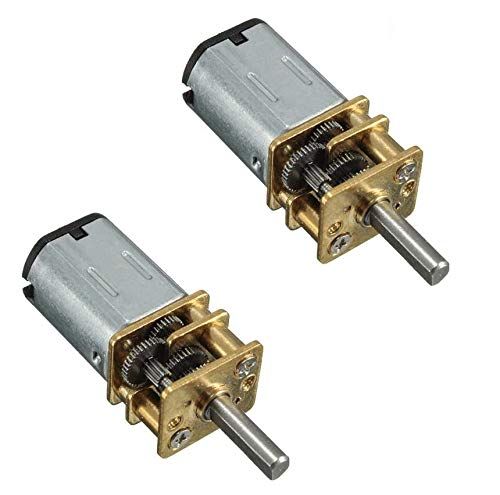 DollaTek 2 stuks DC 9V 105 RPM 3mm as mini metalen tandwiel aandrijfmotor GA12-N20