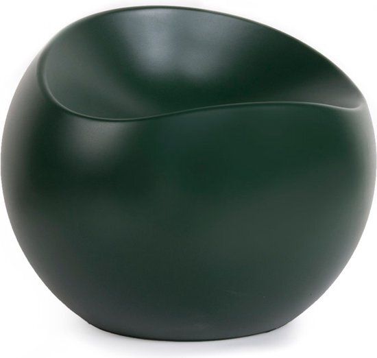 XLBoom Groene Mat Ball Chair - Loungebank - Gerecycleerd ABS - 55 × 55 × 50 cm