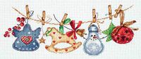 PANNA Kruissteek borduurset motief kerstslinger