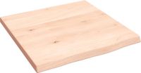 vidaXL - Wastafelblad - 40x40x2 cm - Eikenhout