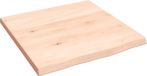 vidaXL - Wastafelblad - 40x40x2 cm - Eikenhout