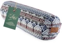 #DoYourYoga Tarik Cilinder yogabolster met bio-spelt (KBA), wasbare overtrek van 100% katoen, 68 cm x 22 cm, yogakussen meditatie /zit /zafukussen voor Yin Yoga