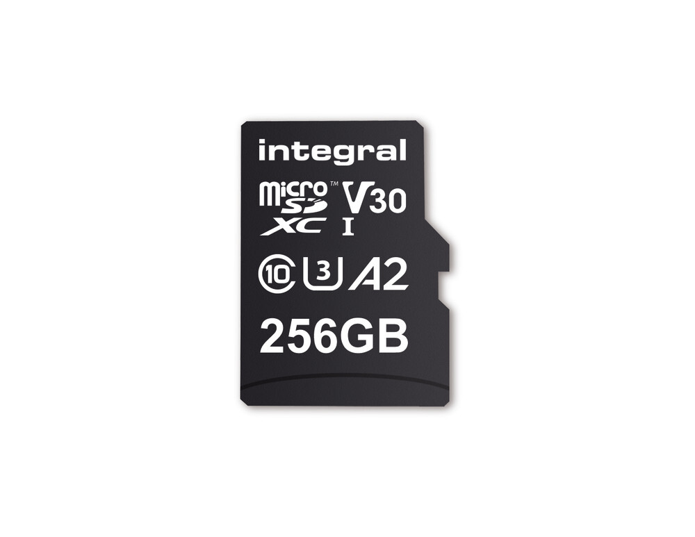 Integral 256GB MICRO SD CARD MICROSDXC UHS-1 U3 CL10 V30 A2 UPTO 170MB/s READ 130MB/s Write INTEGRAL