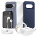 Mayaxess, set complet pour le Pixel 10 Pro, incluant étui, protection en verre, chargeurs, powerbank, de couleur bleu nuit