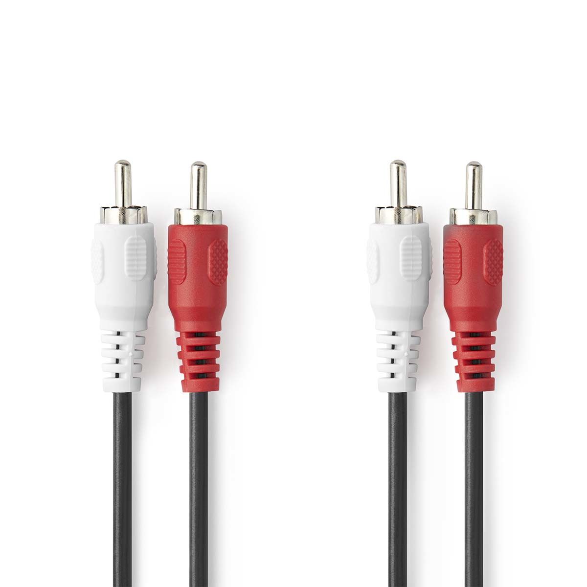 Nedis Audio Kabel - 10m - 2x RCA - Rood/Wit
