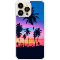 Apple iPhone 14 Palmiers colores Verstevigd hoesje met sublimatie bedrukking