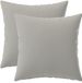 vidaXL - Kussensloop - 2 stuks - HEERLEN - Grijs - 45 x 45 cm - Polyester