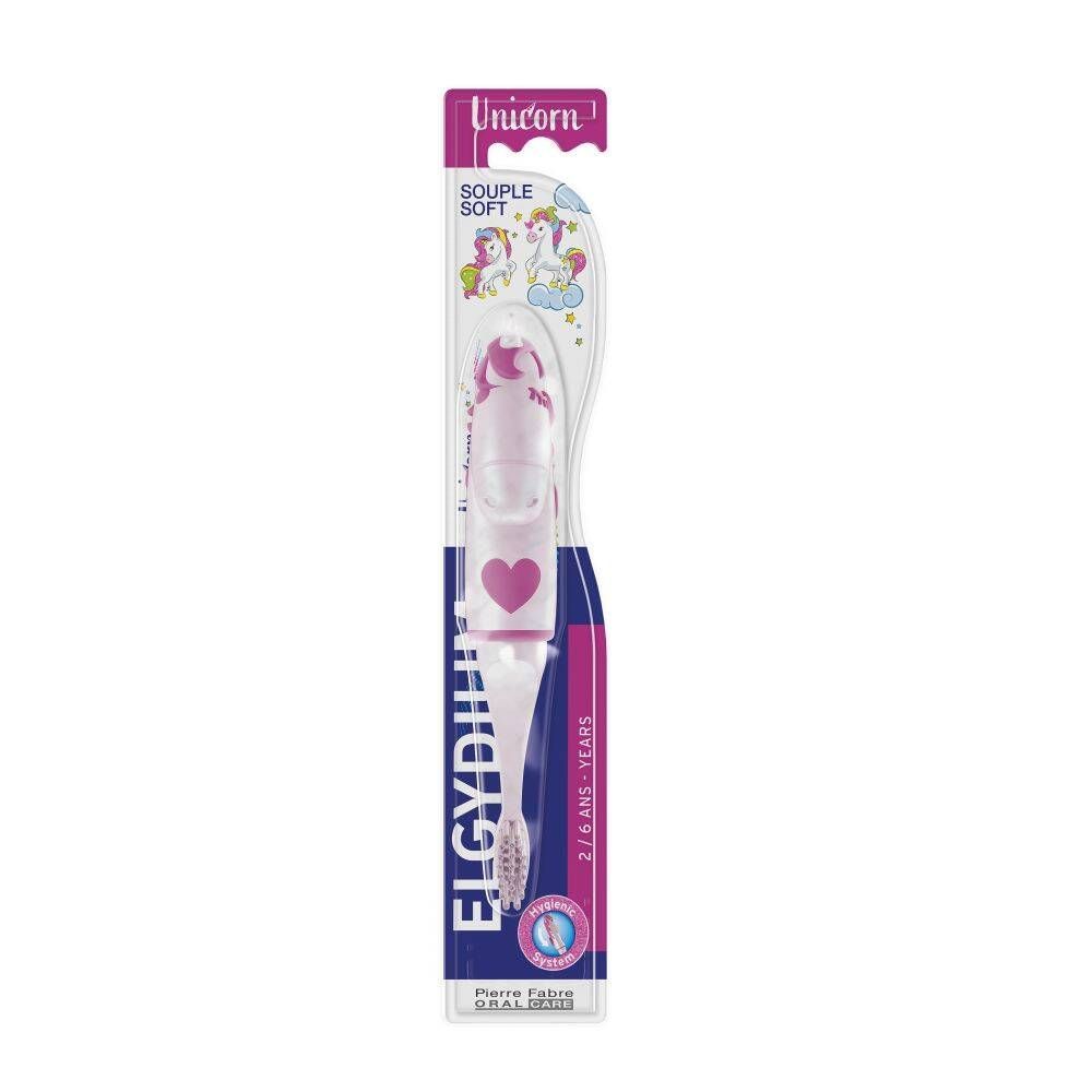 Elgydium Unicorn Soft Toothbrush 2-6 Years - 1 Piece