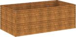 vidaXL Plantenbak verhoogd 196x100x69 cm cortenstaal