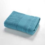 douceur d'intérieur Handdoek (50 x 90 cm) tederheid pauwblauw, effen spons