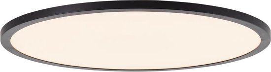 Brilliant Tuco LED Plafondpaneel 50cm Zwart/Wit - Dimbaar met Afstandsbediening