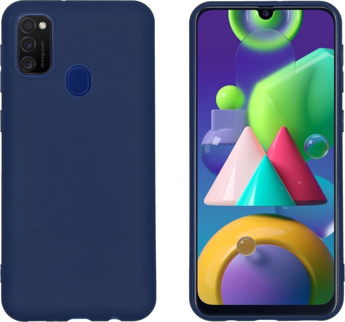 imoshion Color Backcover Samsung Galaxy M21 hoesje - Donkerblauw