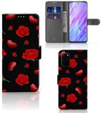 B2Ctelecom Samsung Galaxy S20 Plus Book Case Kunstleer TPU Bloemen Rozen