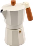 San Ignacio Italiaanse Koffiepot NATUR SG Crème 6 Kopjes