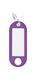 WEDO Sleutelhanger met ring en verwisselbaar, beschrijfbaar etiket, 100 stuks