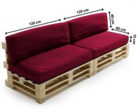 Bananair - Palletkussens Set - Rood