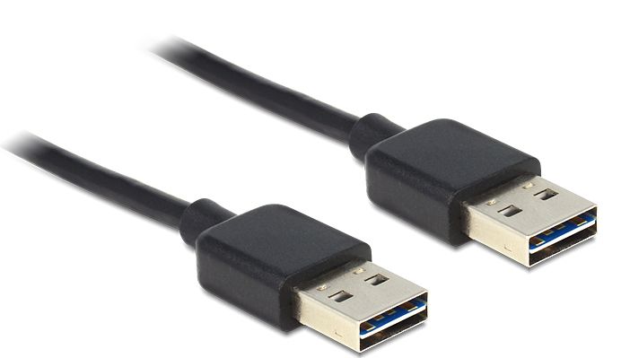 DeLOCK 1m USB 2.0 A - Zwart