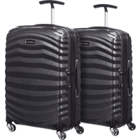 Samsonite Lite-Shock Spinner 55cm Duo Pack Black
