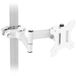 VIVO Mount-POLE01AW Universele monitorarm met afneembare 75 mm en 100 mm VESA-plaat, voor schermen van 17 tot 32 inch, staal, wit