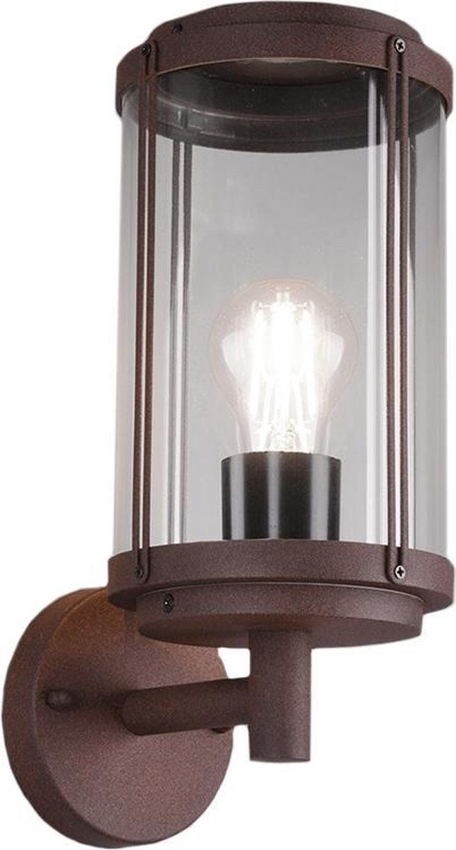 TRIO LEUCHTEN Wandlamp Tanaro - Roestkleur | Aluminium | E27