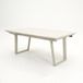 PROLOISIRS Manta Tuin eettafel Keramiek 6 mm U-poten Crème