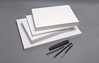 Clairefontaine 21683C - Riem Schetspapier - 250 Vellen Wit Papier met Lichte Korrel - A4 21x29,7 cm 90g - Ideaal voor Tekenen en Schetsen met Potlood, Stift of Houtskool - Doos van 5 Riemen