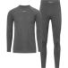 Viking Thermokleding Tende Base Layer Hommes Ensemble (S - Gris)