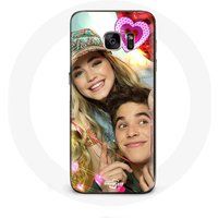 Maniacase Hoesje voor Samsung Galaxy S7 Edge Volg je dromen Mía Cáceres en Álvaro Paz Go! Leef je uit