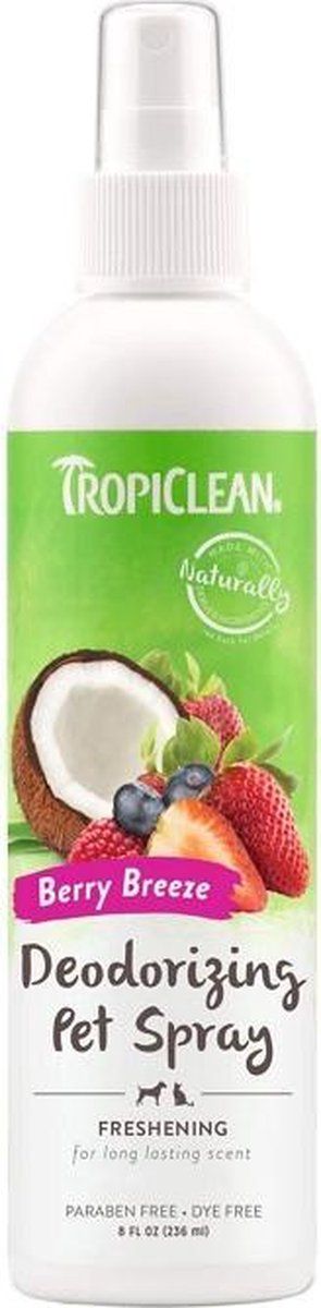 Tropiclean Berry Breeze Honden Deodorant Spray 236ml