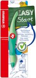 STABILO EASYoriginal Ergonomische Rollerball Pen voor Rechtshandigen, Navulbaar, Mint Kleur, Blauwe Inkt, 0.5 mm