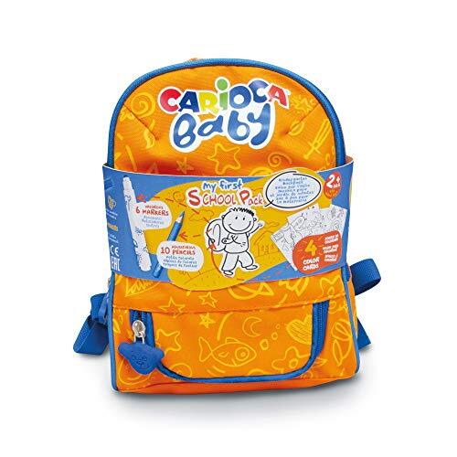 Carioca Baby Rugzak | Waterdichte Kinderrugzak voor de Kleuterschool met Kleurtjes, Schooltas voor Kinderen vanaf 2 Jaar met Kleurpotloden, Viltstiften en Kleurplaten