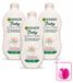 Garnier 3 x Lait corporel Sensitive pour peaux sensibles, hydratation 7 jours, à l'avoine et aux probiotiques, 400 ml - Lot économique