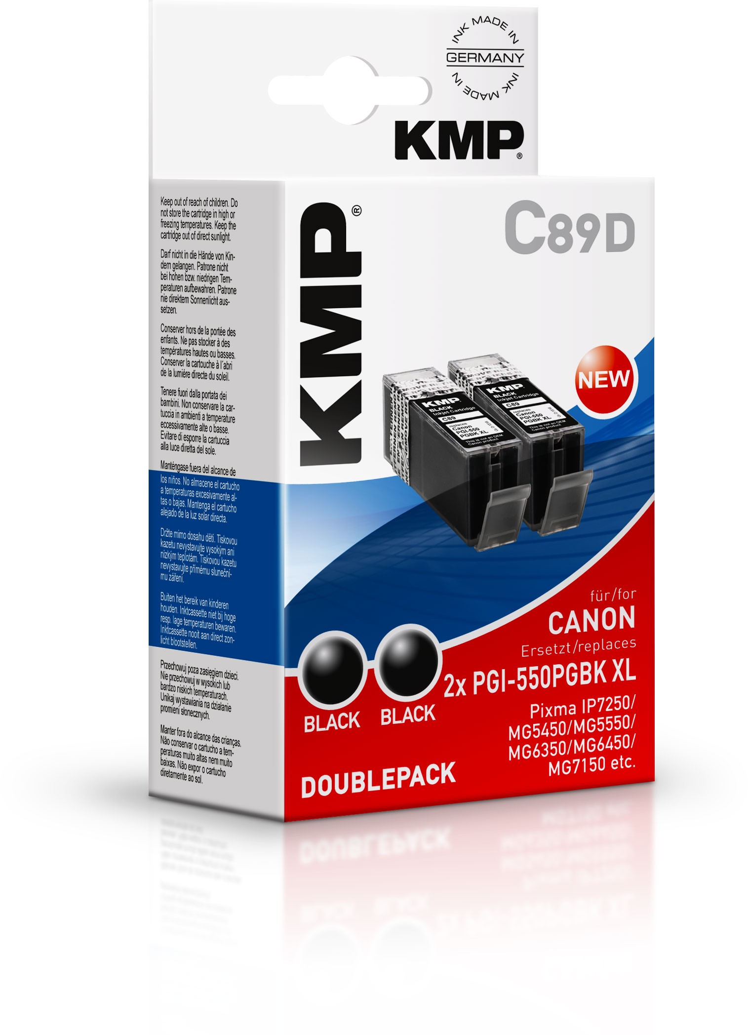 KMP C89D duo pack / zwart
