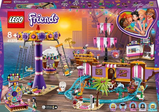 lego Friends Heartlake City Pier met Kermisattracties - 41375 Beleef de spanning en sensatie van een pretpark op de Heartlake City pier met kermisattracties!